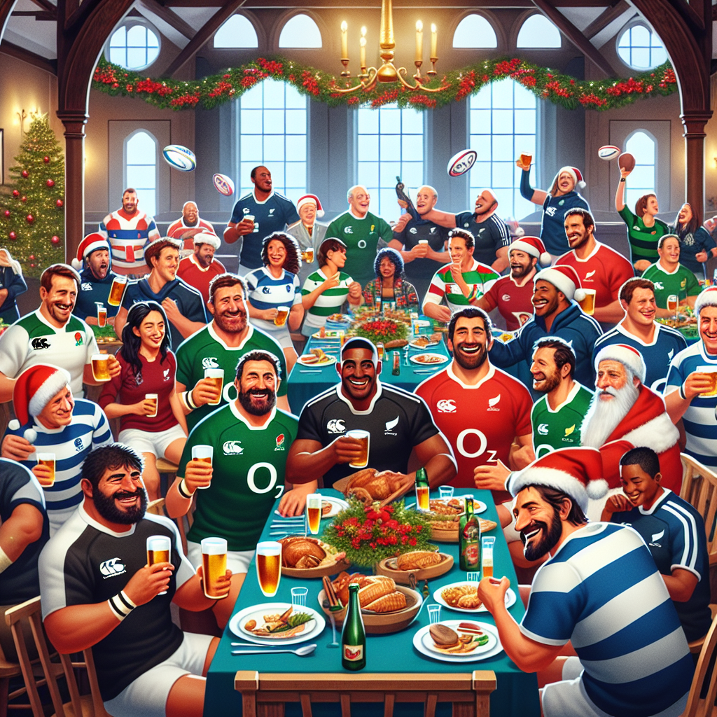 "🎄 Noël en Top 14 : Festins de l'autre côté de la Manche, des Kangourous et des Samoans 🌍😋"