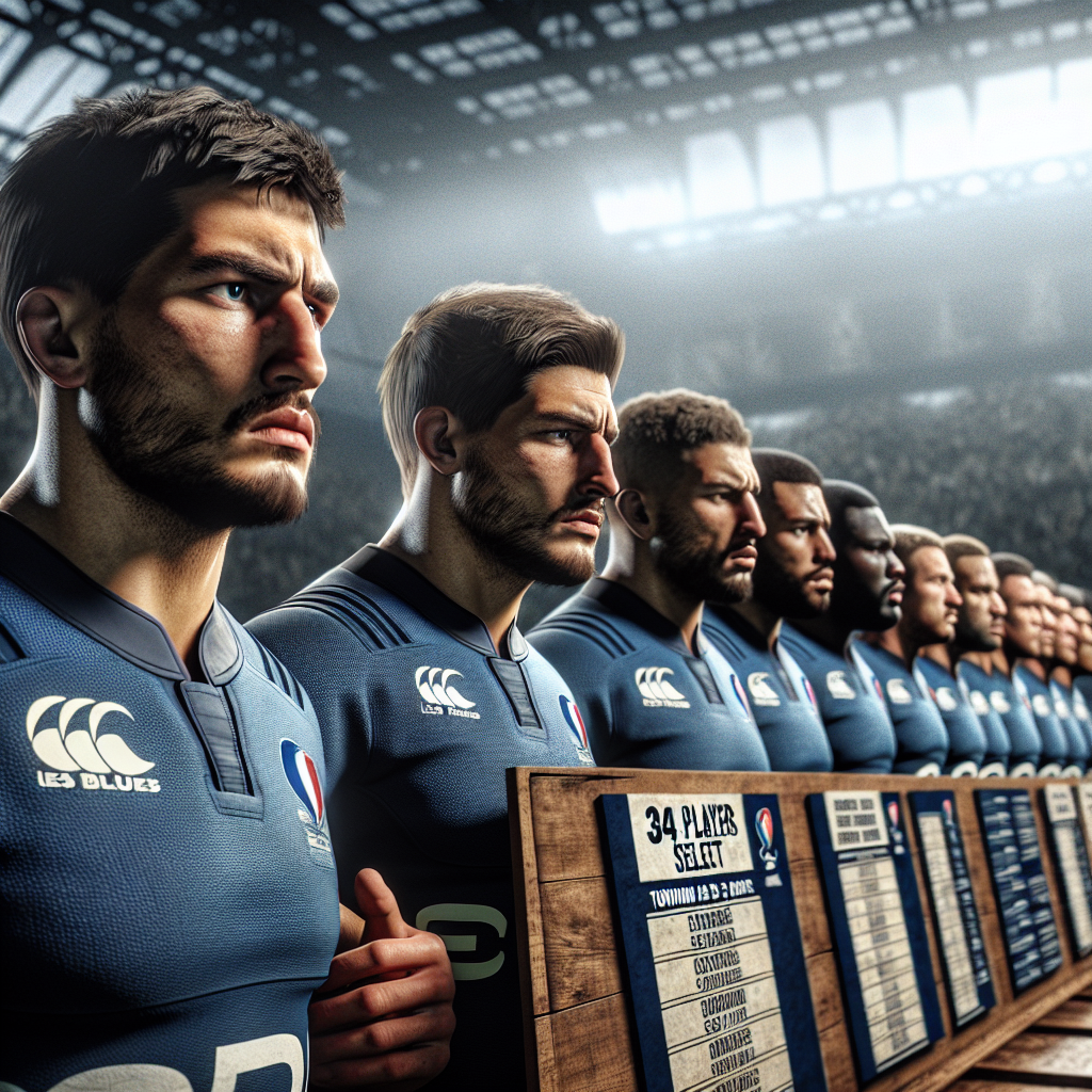 🔥Tournoi des 6 Nations 2024 : Les Bleus au pied du mur, 🚨 une liste de 34 joueurs qui fait trembler le XV de France ! 🇫🇷💥