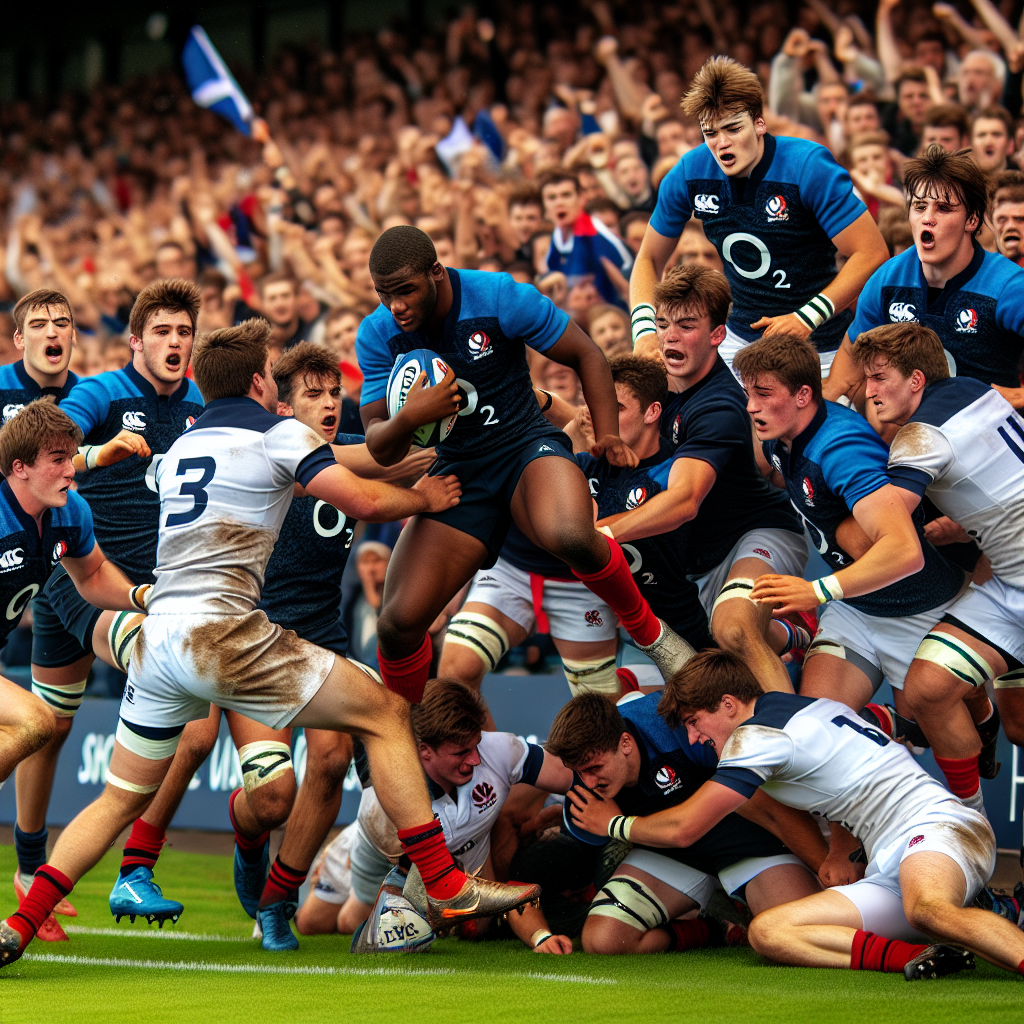 "Le XV de France U20 triomphe en Écosse ! 🇫🇷🏉 Découvrez tous les essais en vidéo"