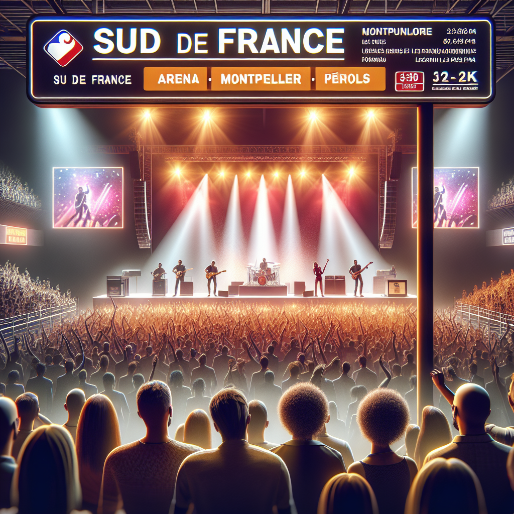 Les spectacles en vedette à la Sud de France Arena Montpellier 🎤🎵 - Calendrier des évènements à ne pas manquer!