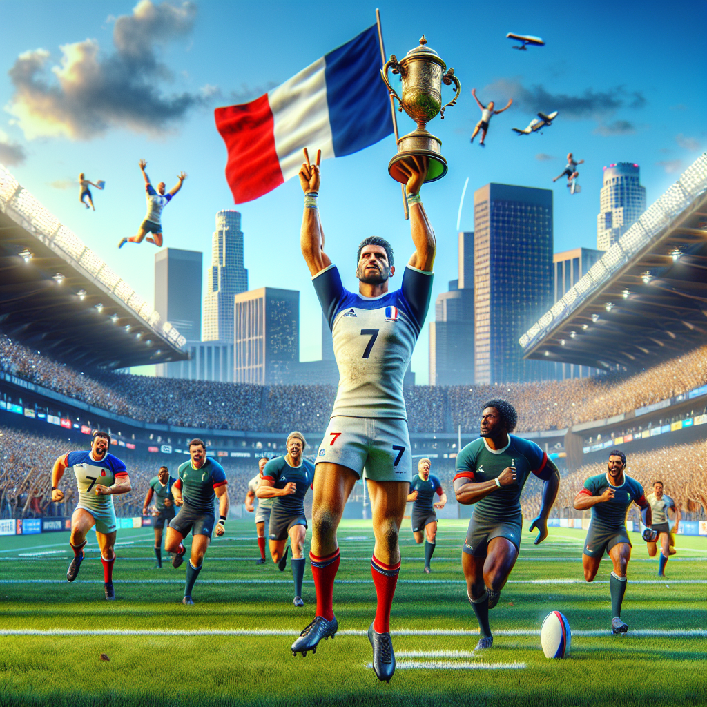 France 7 remporte le titre à Los Angeles : Antoine Dupont confirme son pari gagnant 🇫🇷🏉