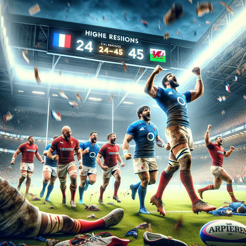 "🏉 France vs Galles : Le match épique des 6 Nations 2024 qui nous a fait vibrer!"