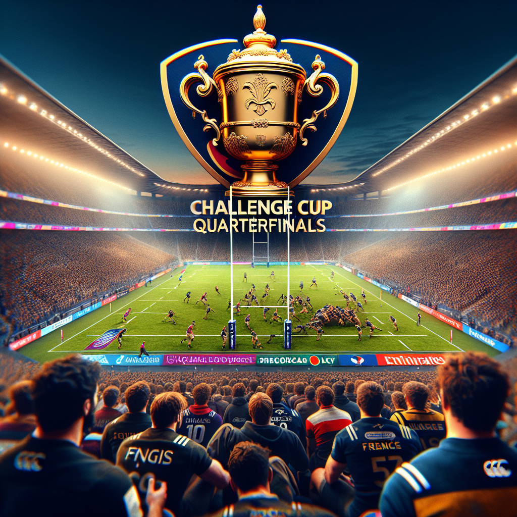 "La Challenge Cup : Les quarts de finale révélés avec une seule équipe française 🏈🇫🇷"