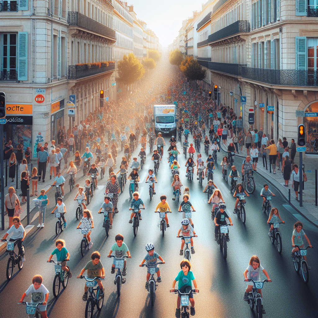 "🌟 Montpellier : 200 Enfants à Vélo pour une VéloRévolution Familiale ! 🚴‍♂️🚴‍♀️"