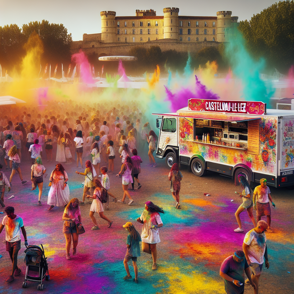 "🎨 Castelnau-le-Lez : La Fête des Couleurs Éblouit Près de Montpellier ! 🌈"