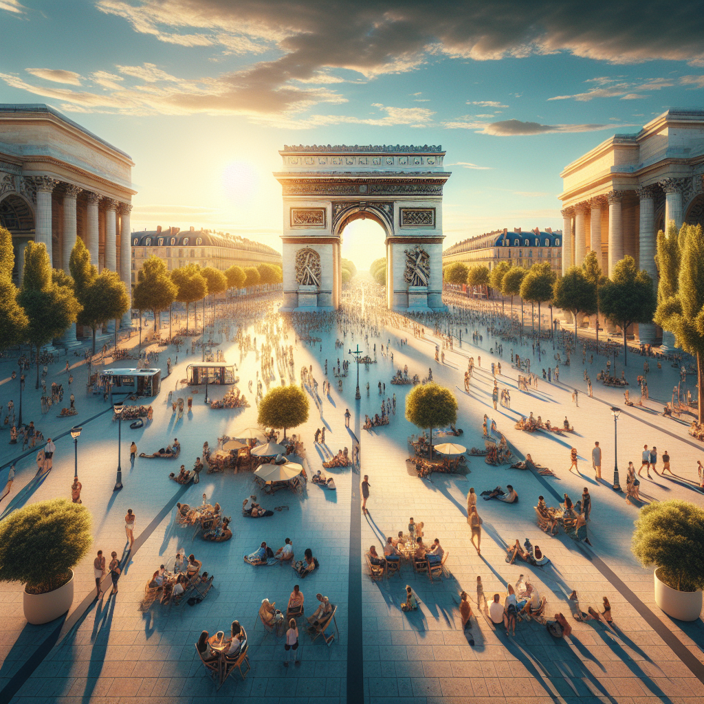 "🏛️ Découvrez le majestueux Arc de Triomphe et les Dimanches animés du Peyrou à Montpellier 🌳"