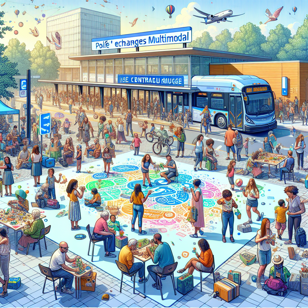 🎨🤝 Gignac : 5 Jours de Connexion et Créativité au Pôle d'Échanges Multimodal !