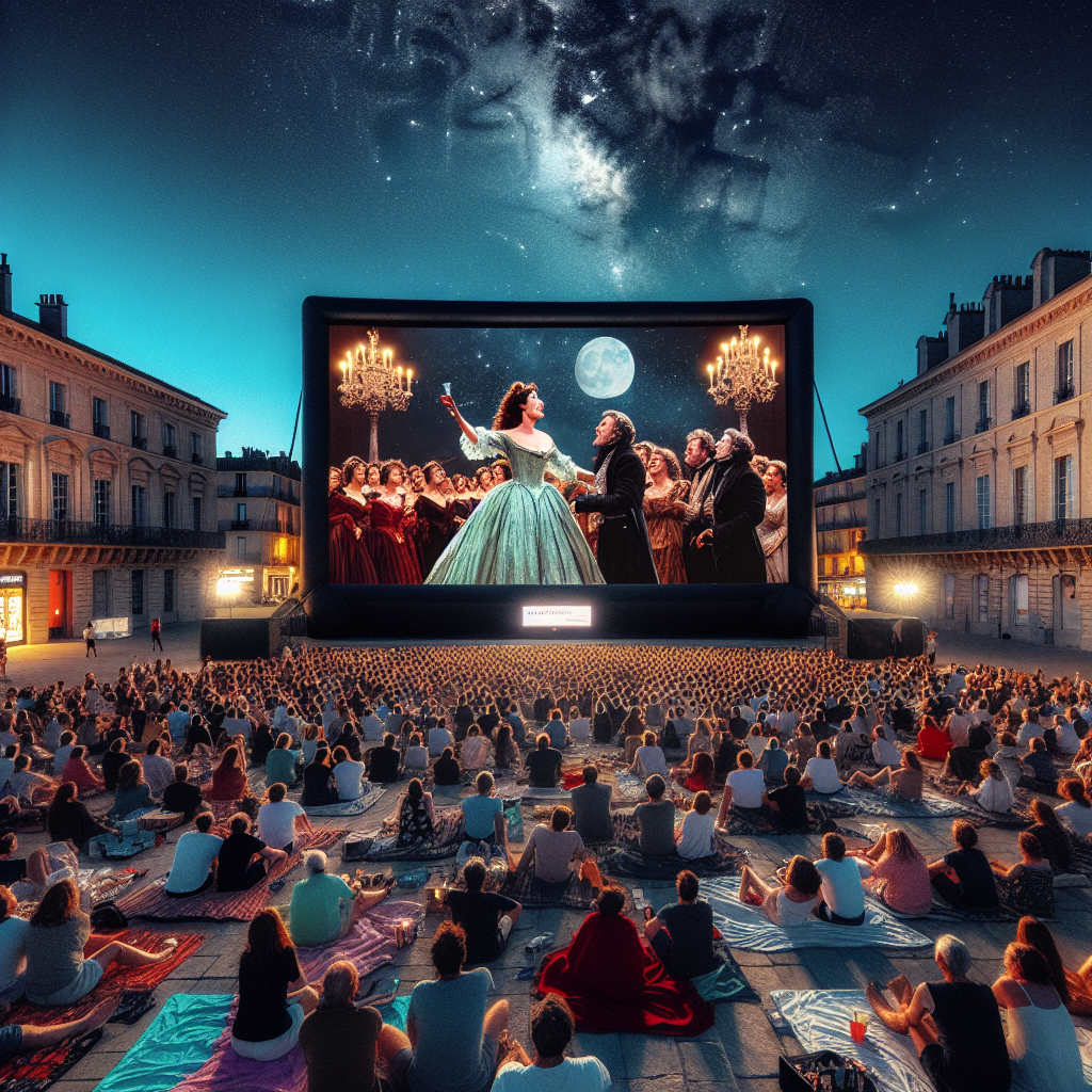 **🎬✨ Montpellier : Cinéma Gratuit en Plein Air sur la Place Royale du Peyrou (Ne Manquez Pas "La Bohème" !) 🌟**