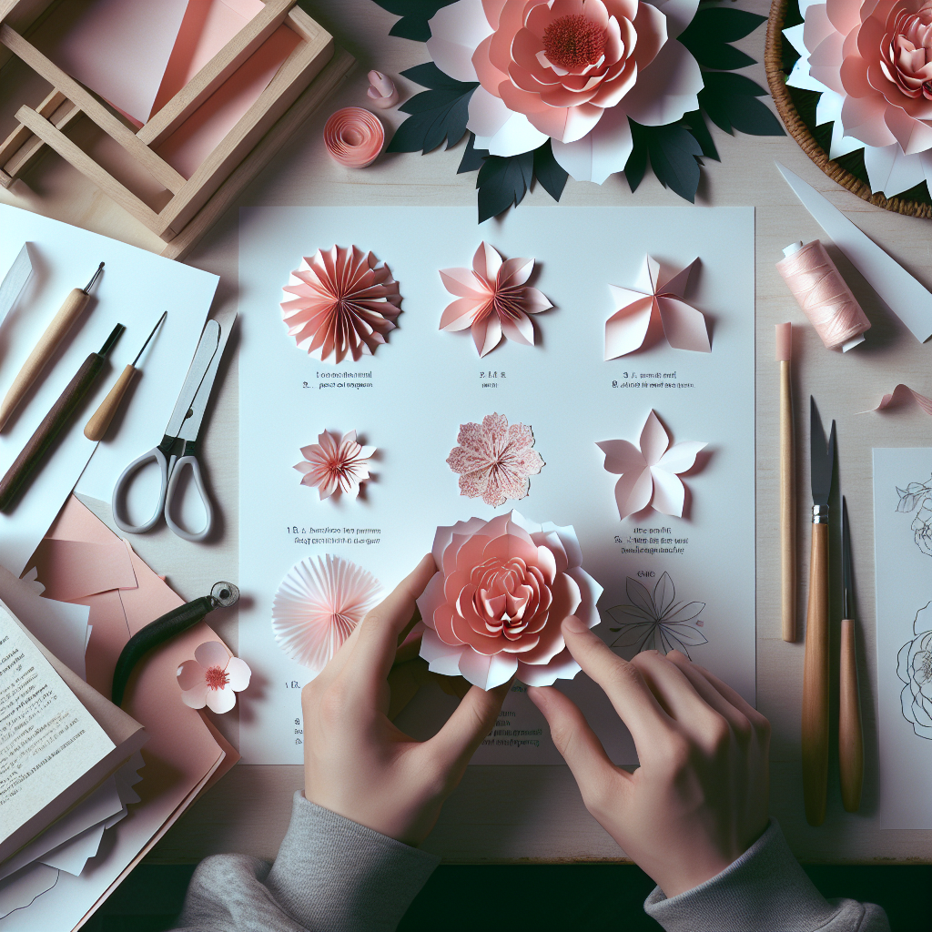 SAVOIR-FAIRE PARTAGÉ : FABRIQUE UNE PIVOINE EN PAPIER