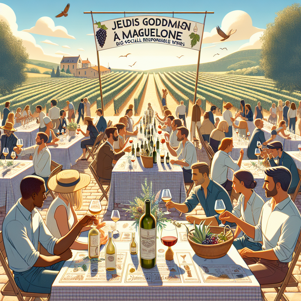 Découvrez les Jeudis Gourmands à Maguelone : Vins Bio & Solidaires 🍷✨