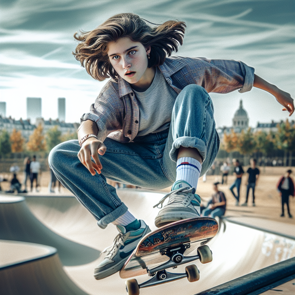 "🏅 Paris 2024 : À 15 Ans, Nana Taboulet de l'Aude Brille en Skateboard !"