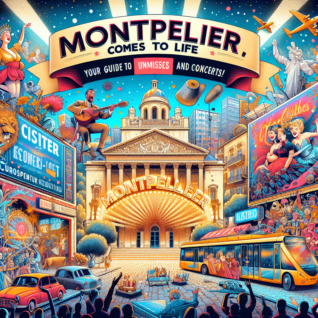 🎭 Montpellier S'Anime : Votre Guide des Spectacles et Concerts Incontournables ! 🎶