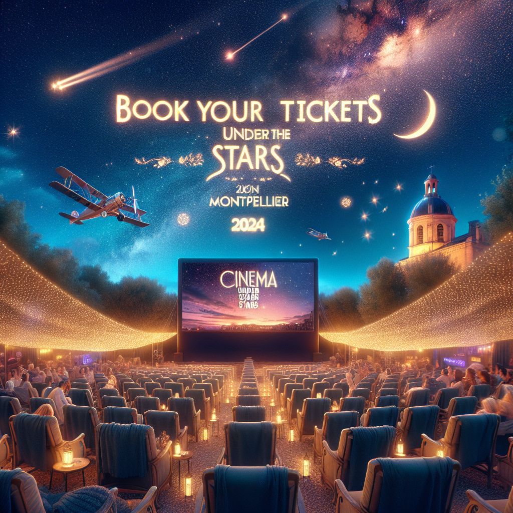 🌌 Cinéma Sous les Étoiles 2024 à Montpellier : Réservez vos Places pour une Nuit Magique ! 🎬✨