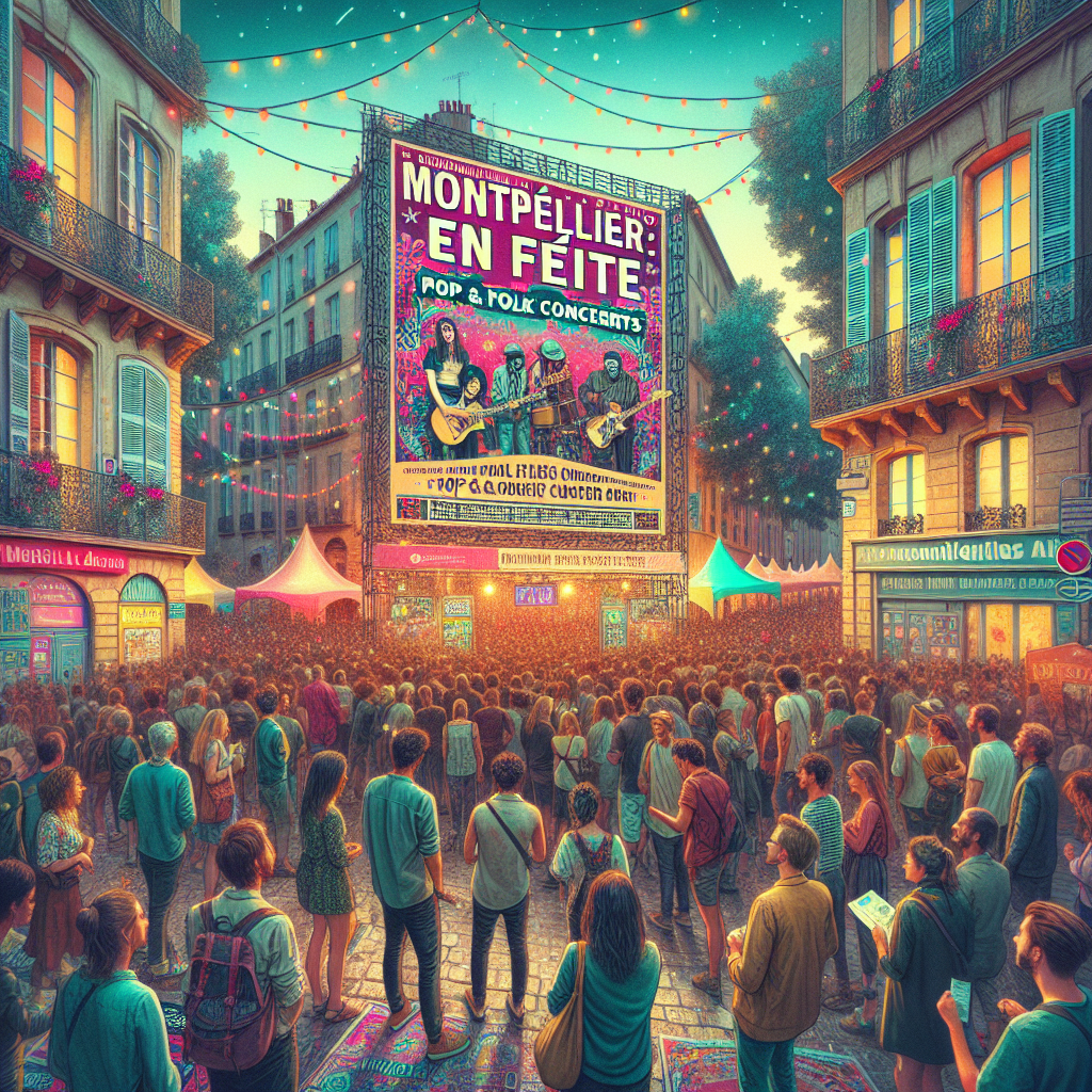 🎶 Montpellier en Fête : Concerts Pop & Folk à Ne Pas Manquer ! 🎤✨