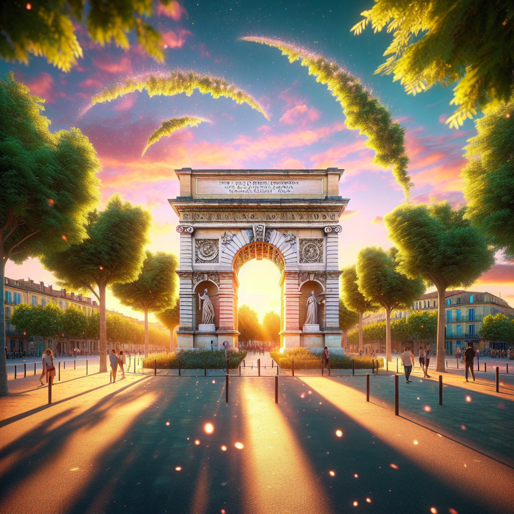 🌳✨ "Promenade du Peyrou à Montpellier : Découvrez l'Arc de Triomphe et les Dimanches Enchantés!"