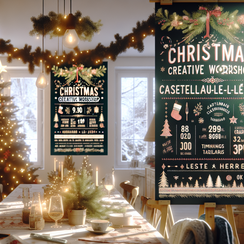 🎄✨ Stages Créatifs de Noël à La Maison Brique : Infos Pratiques et Tarifs ! 🏡🎉