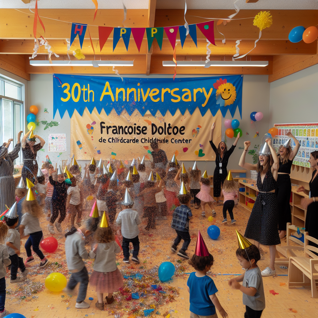"🎉 La Crèche Françoise Dolto Célèbre 30 Ans de Joie et d’Enfance 🌟"