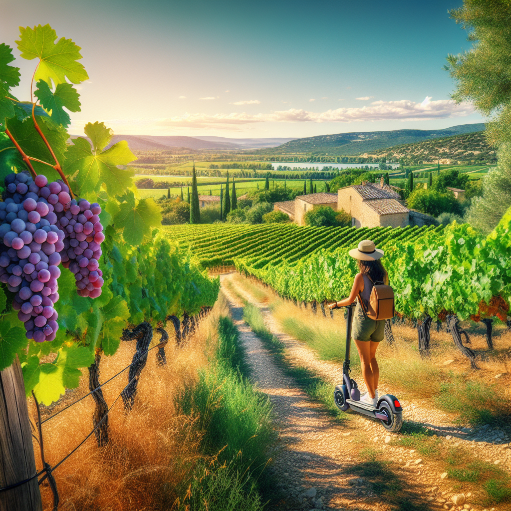 🚴‍♀️🍇 Explorez le Domaine Viticole à Lansargues en Trottinette Électrique : Dates, Horaires & Tarifs! 🍷✨