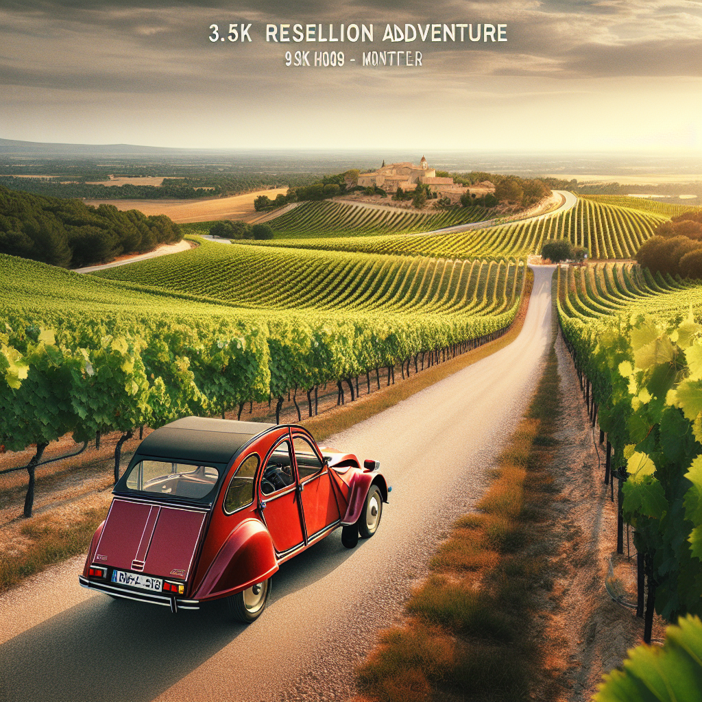 🥂✨ Partez à l'Aventure en 2 CV : Découverte des Vignobles autour de Montpellier ! 🍇🚗