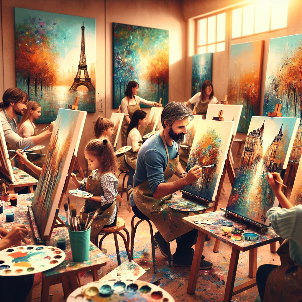 🎨 Créez Ensemble : Atelier Peinture Parent-Enfant à Montpellier ! 🖌️