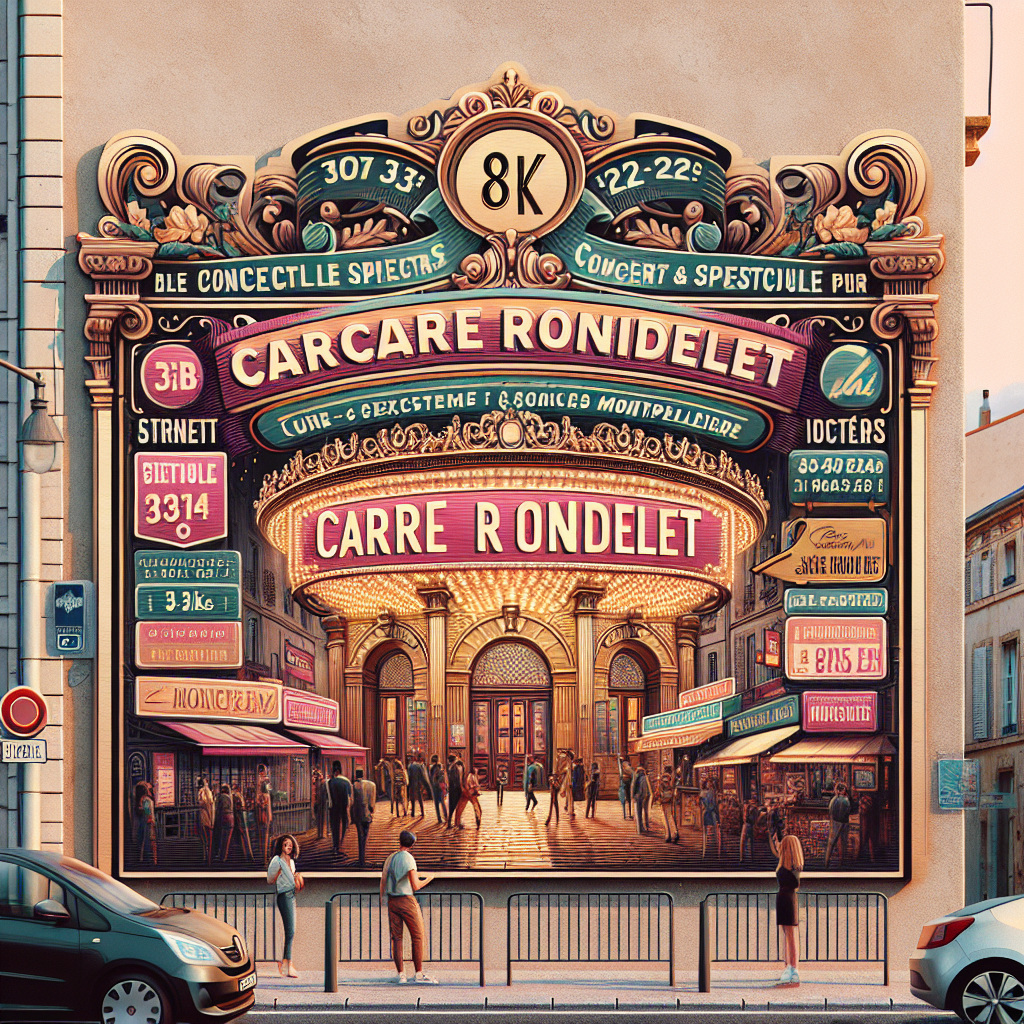 🎶 Découvrez le Carré Rondelet à Montpellier : Votre Destination Concerts et Spectacles ! 🎤✨