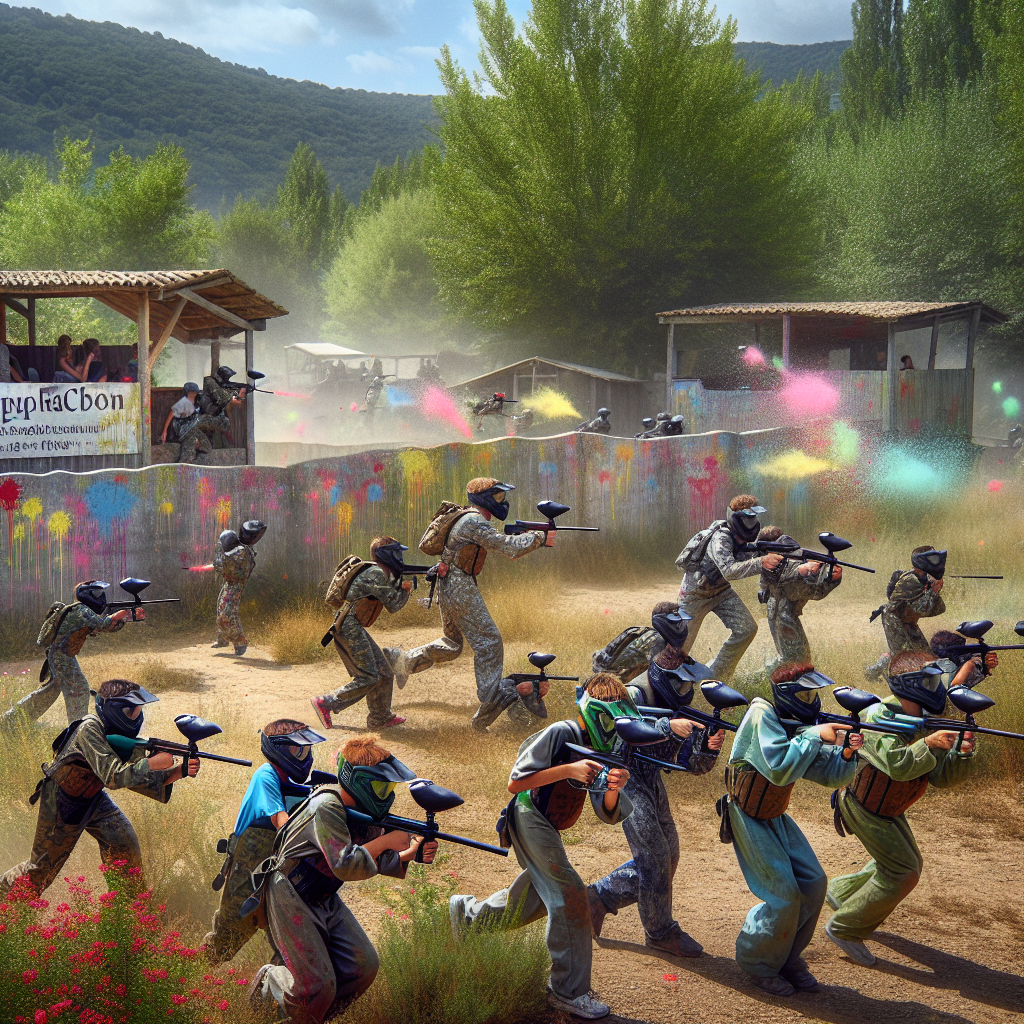 🎨💥 Amusements et Frissons : Paintball pour Enfants à Puéchabon ! 🏃‍♂️🌳