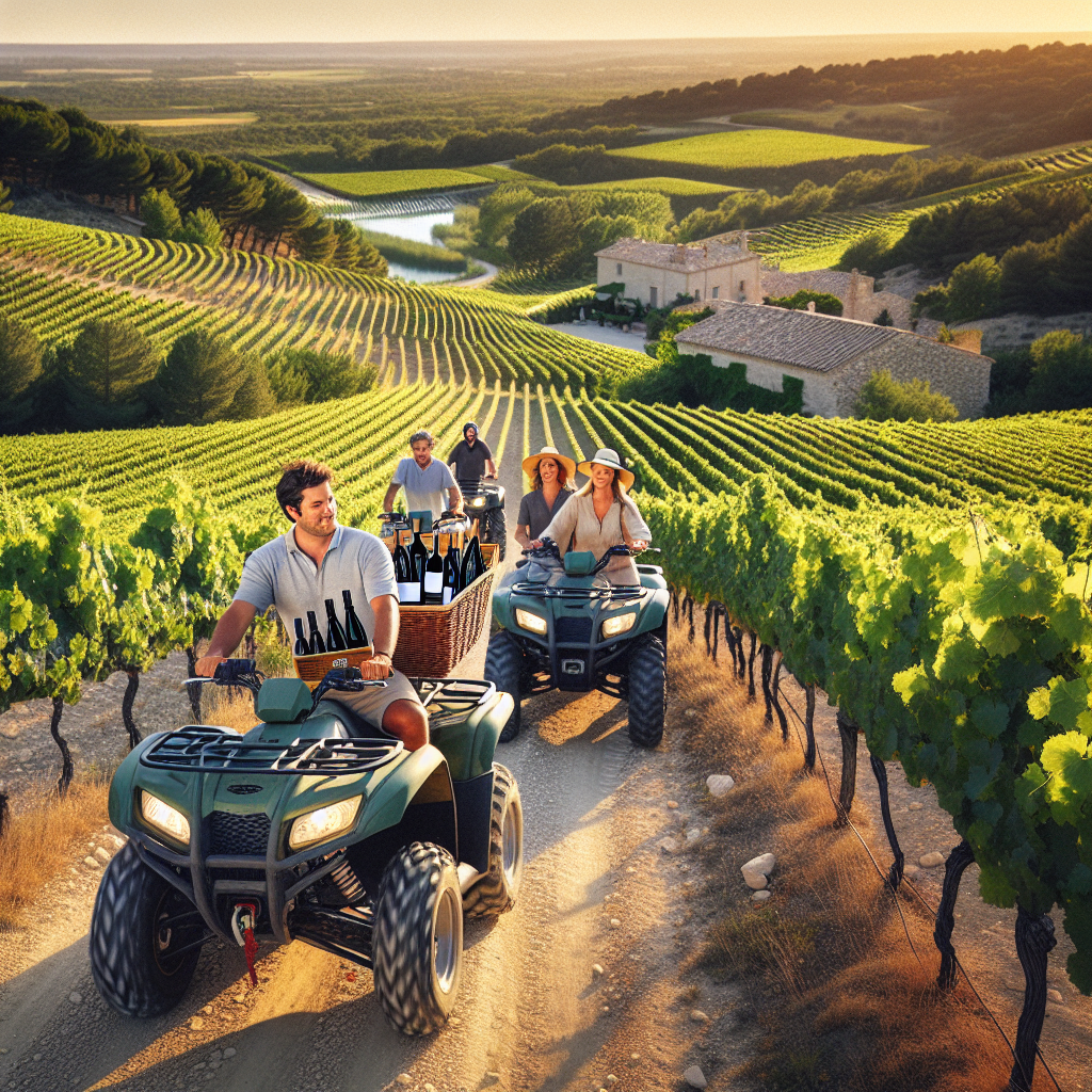 "🌿 Explorez les Vins de Montpellier : Aventure en Quad à Travers les Vignobles 🍇"