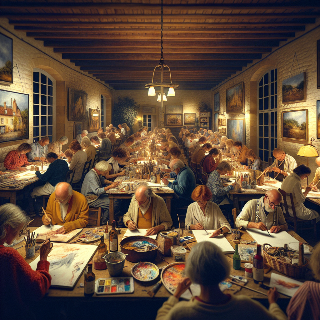 🎨🍷 Plongez dans l'Art : Apéro Créatif avec Modèle Vivant à Castelnau-le-Lez !