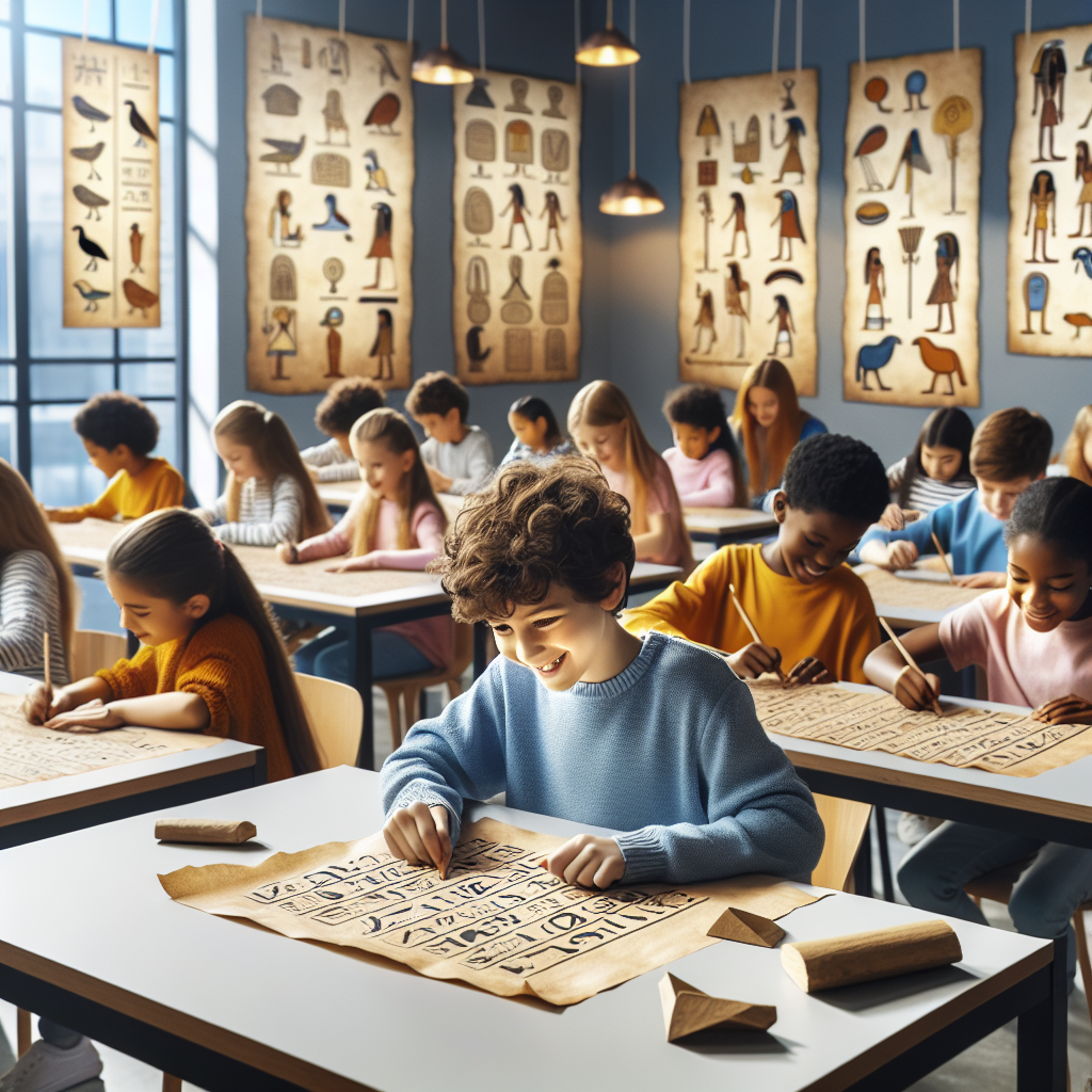 🔍 Découvre les Hiéroglyphes : Atelier Enfant Amusant à Montpellier ! ✨