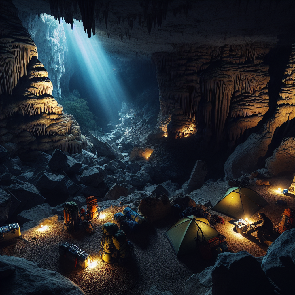 🌌 Une Nuit Enchantée en Grotte : Vivez une Aventure Spéléologique Inoubliable à Montpellier! 🏞️