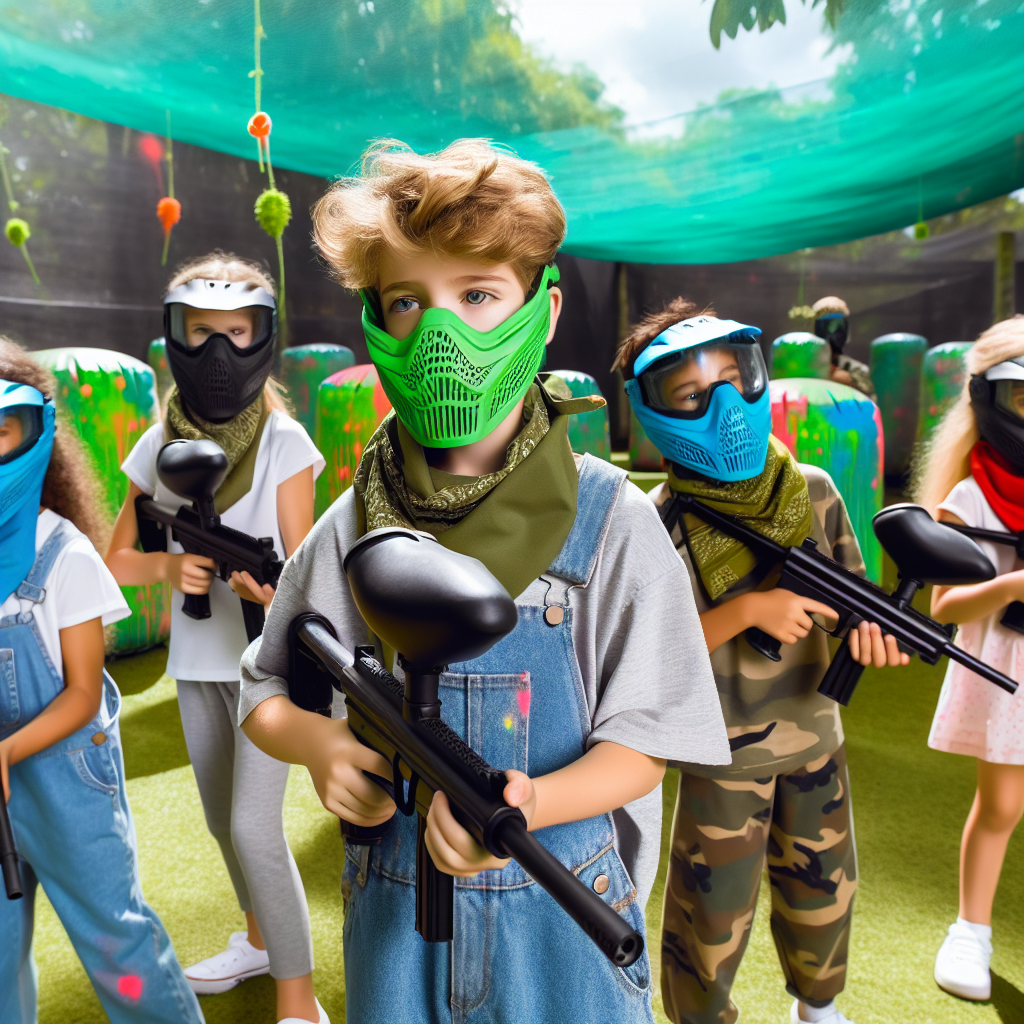 🎨💥 Aventures Paintball pour Enfants à Puéchabon : Un Combat Amusant et Sécurisé !