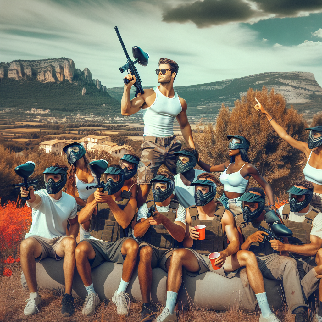 🎨💥 "Éclatez-vous au Paintball à Puéchabon : L'Activité Parfaite pour un EVG/EVJF Inoubliable ! 🎉"